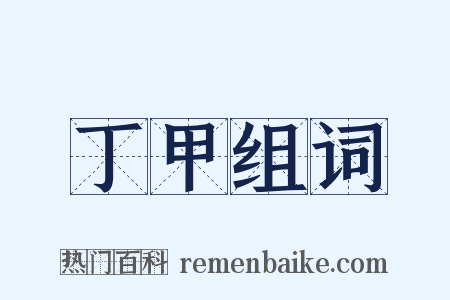 丁甲组词是什么意思的图片